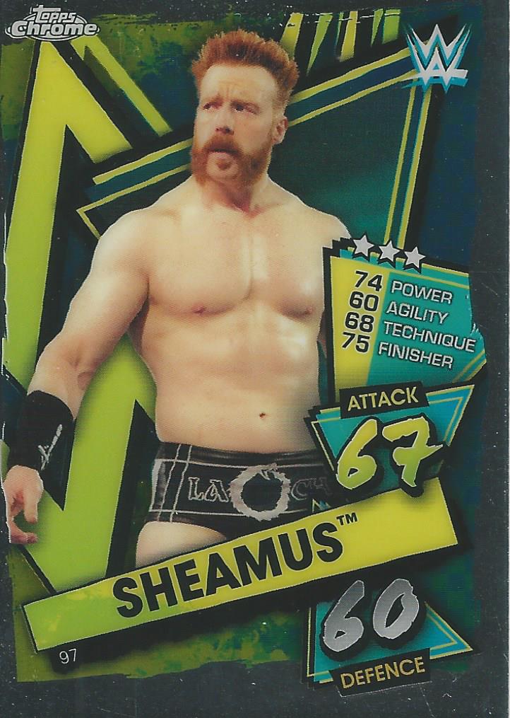 WWE Topps Slam Attax Chrome 2021 Trading Cards Sheamus No.97