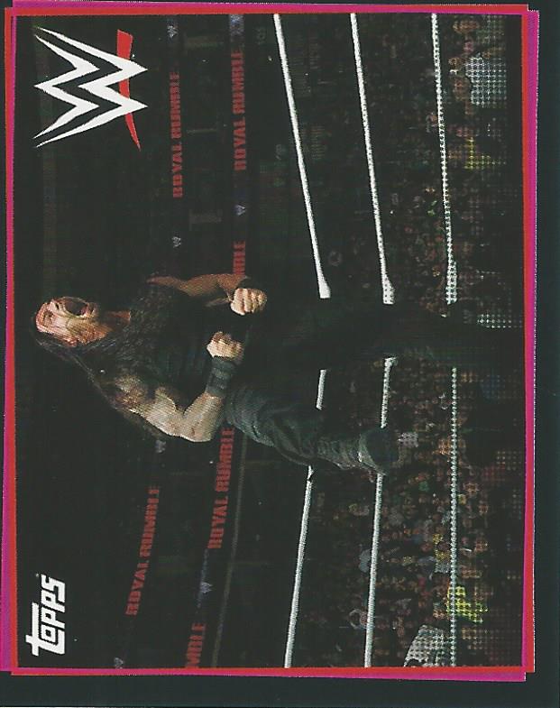 WWE Topps Road to Wrestlemania Stickers 2021 Roman Reigns No.97