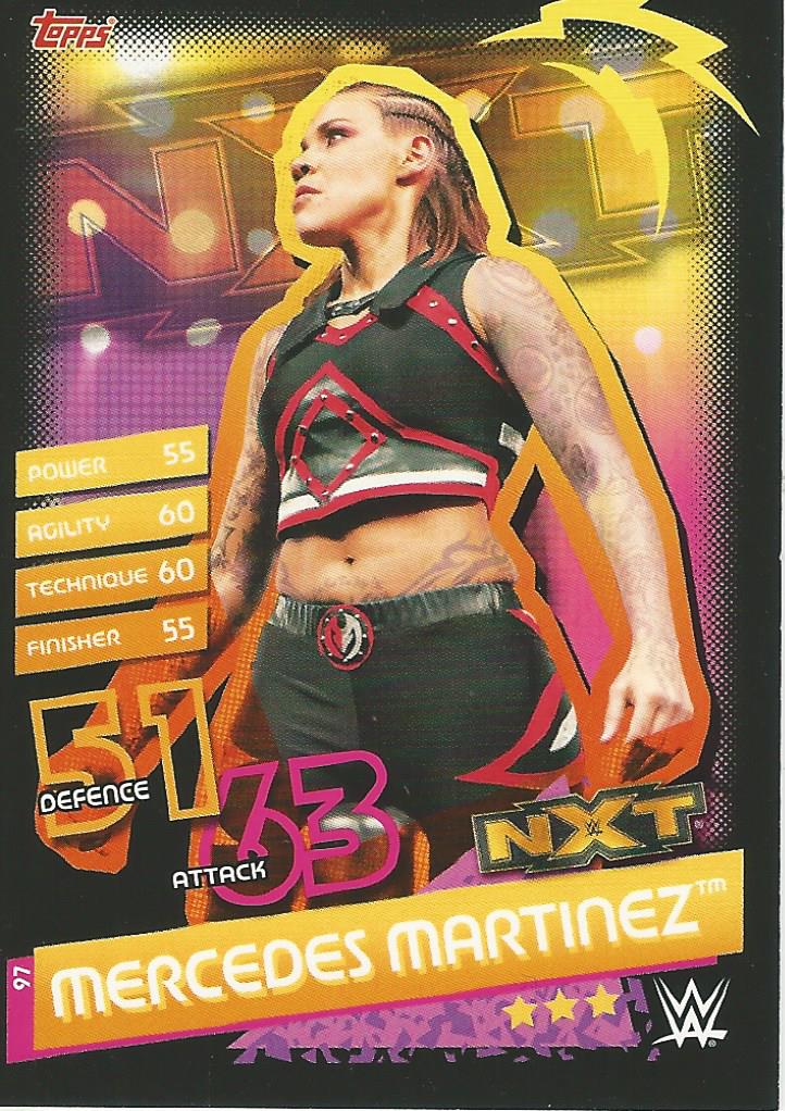 WWE Topps Slam Attax Reloaded 2020 Trading Card Mercedes Martinez No.97 NXT