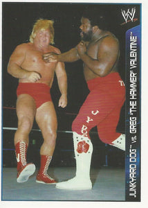 WWE Topps A-Z Sticker Collection 2014 Greg Valentine vs Junkyard Dog No.97