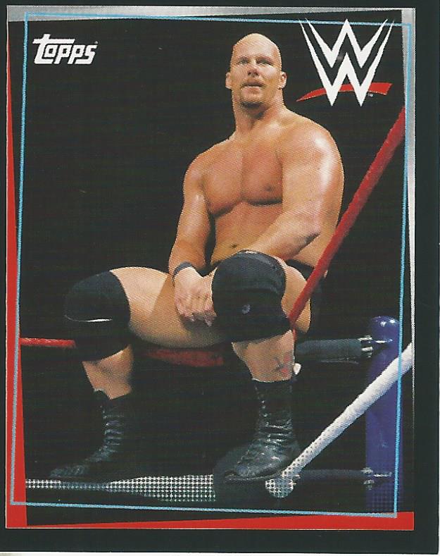 WWE Topps Road to Wrestlemania Stickers 2021 Stone Cold Steve Austin No.98