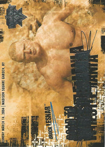 WWE Fleer Wrestlemania XX Trading Card 2004 Brock Lesnar RW 3 of 10