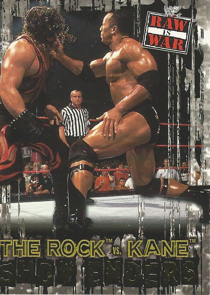 WWF Fleer Raw 2001 Trading Cards The Rock No.98
