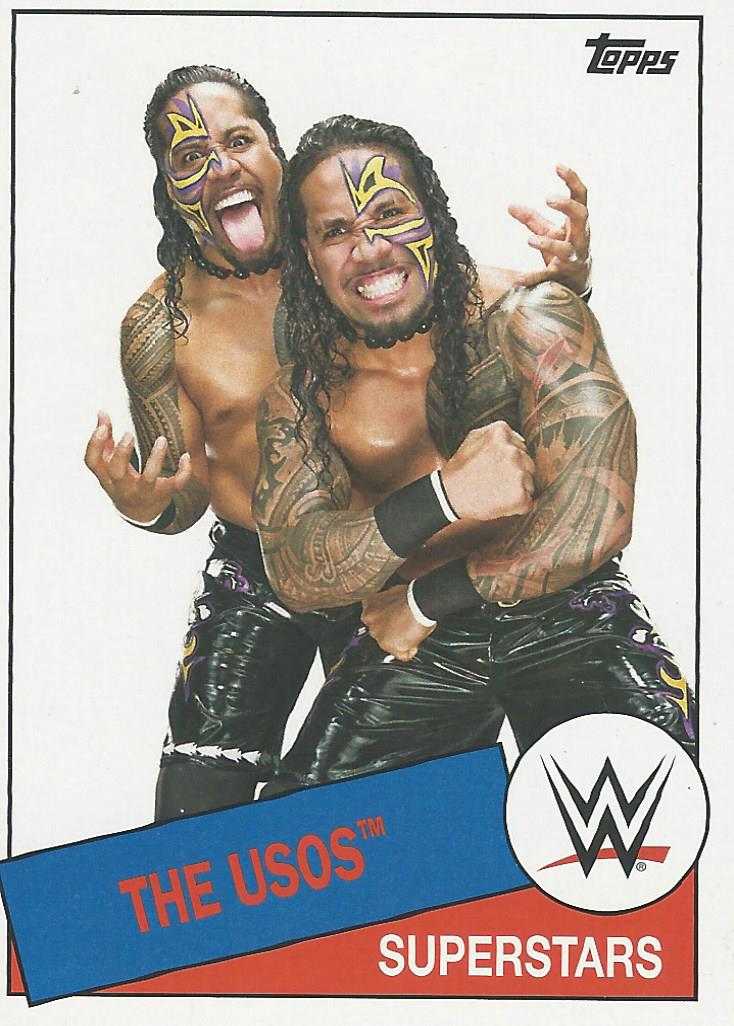 WWE Topps Heritage 2015 Trading Card The Usos No.98