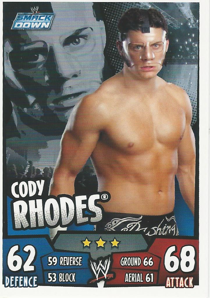 WWE Topps Slam Attax Rumble 2011 Trading Card Cody Rhodes No.98