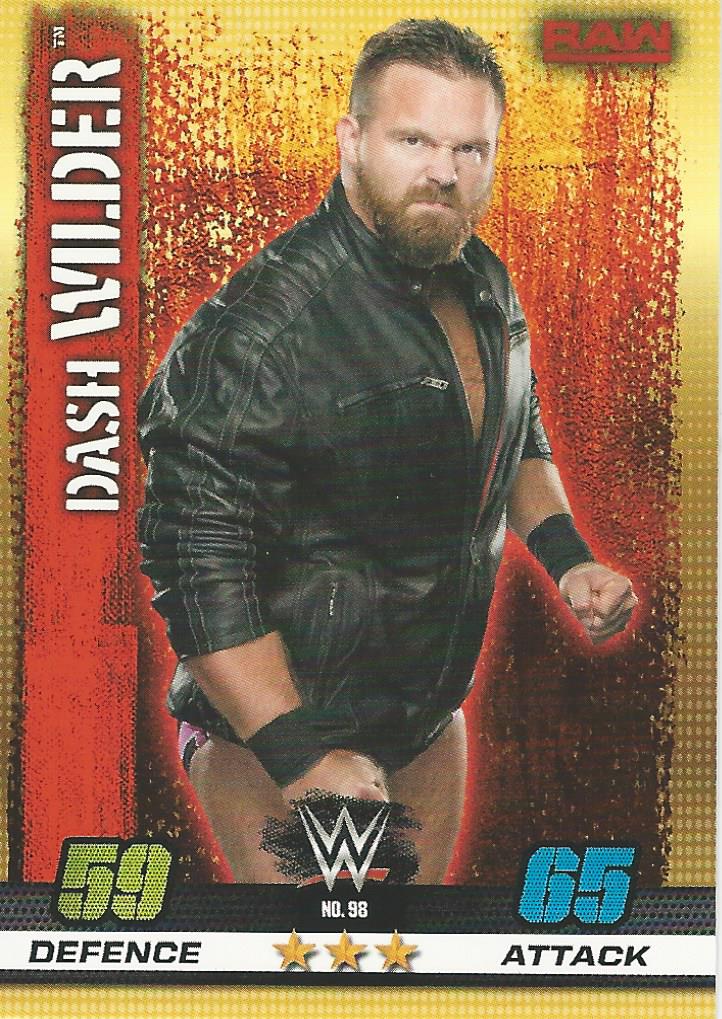 WWE Topps Slam Attax 10th Edition Trading Card 2017 Dash Wilder No.98