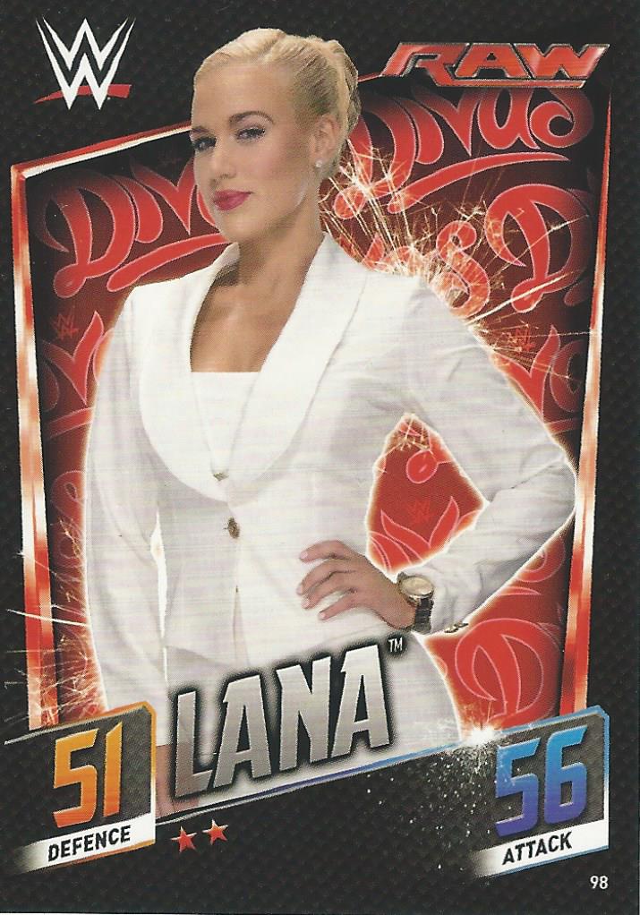 WWE Topps Slam Attax 2015 Then Now Forever Trading Card Lana No.98