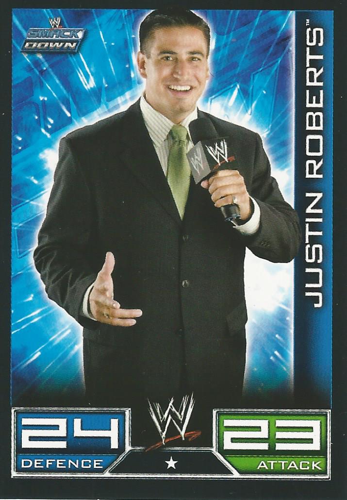 WWE Topps Slam Attax 2008 Trading Cards Justin Roberts No.98