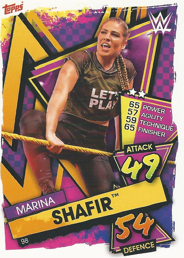 WWE Topps Slam Attax 2021 Trading Card Marina Shafir No.98