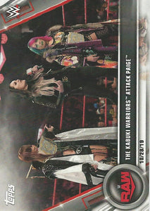 WWE Topps Women Division 2020 Trading Cards Asuka and Kairi Sane No.99