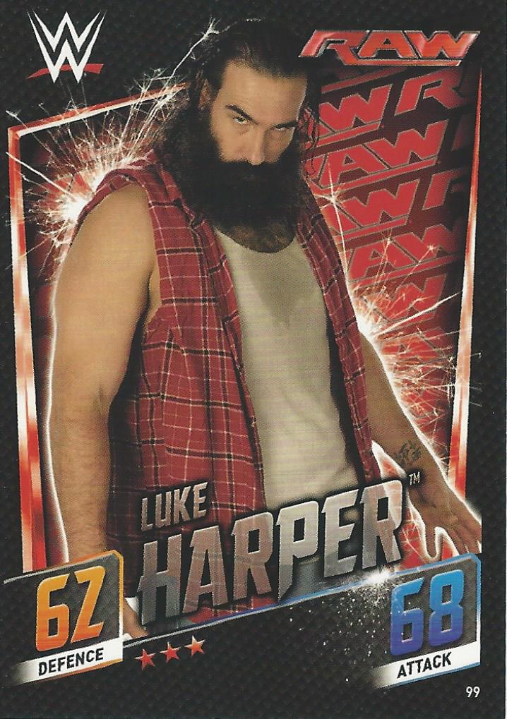 WWE Topps Slam Attax 2015 Then Now Forever Trading Card Luke Harper No.99