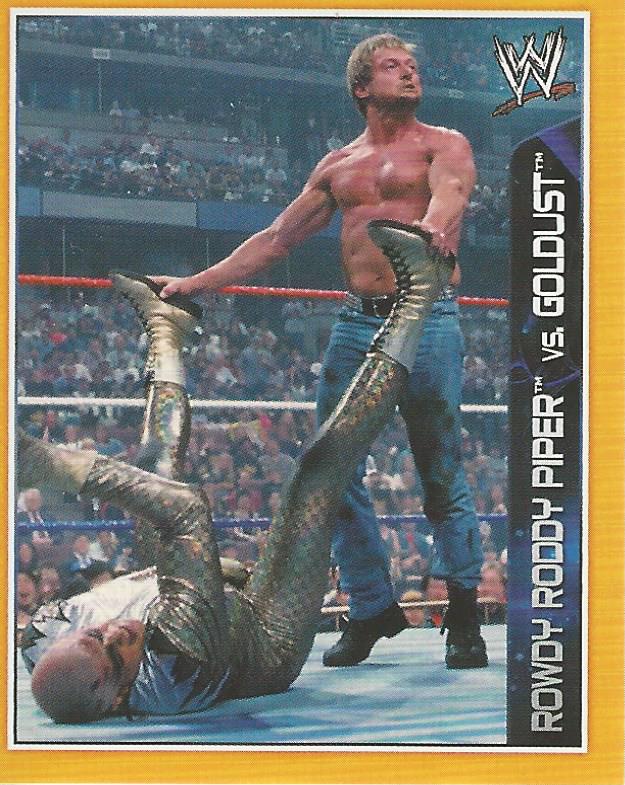 WWE Topps A-Z Sticker Collection 2014 Roddy Piper vs Goldust No.99