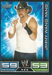 WWE Topps Slam Attax 2008 Trading Cards Jimmy Wang Yang No.99