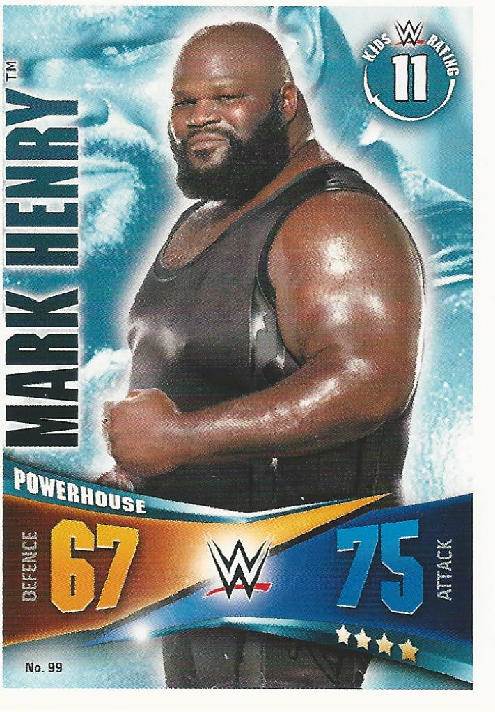 WWE Topps Slam Attax Rivals 2014 Trading Card Mark Henry No.99