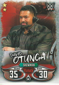 WWE Topps Slam Attax Live 2018 Trading Card David Otunga No.99