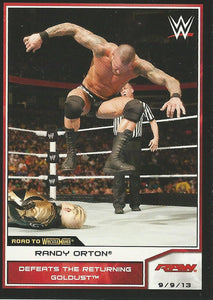 WWE Topps Road to Wrestlemania 2014 Trading Cards Randy Orton No.39