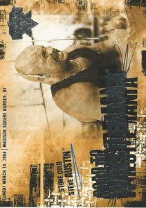 WWE Fleer Wrestlemania XX Trading Card 2004 Stone Cold Steve Austin RW 4 of 10