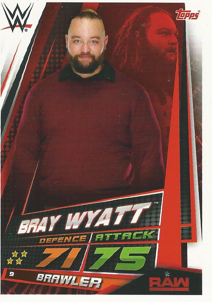 WWE Topps Slam Attax Universe 2019 Trading Card Bray Wyatt No.9