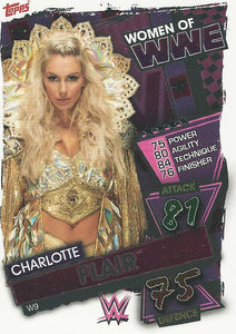 WWE Topps Slam Attax 2021 Trading Card Charlotte Flair W9