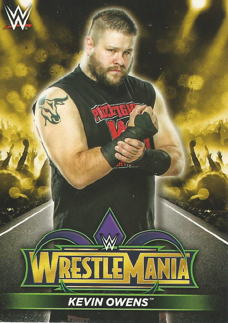 WWE Topps Road to Wrestlemania 2018 Trading Cards Kevin Owens R9