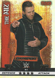 WWE Topps Slam Attax 10th Edition Trading Card 2017 Champion The Miz No.9