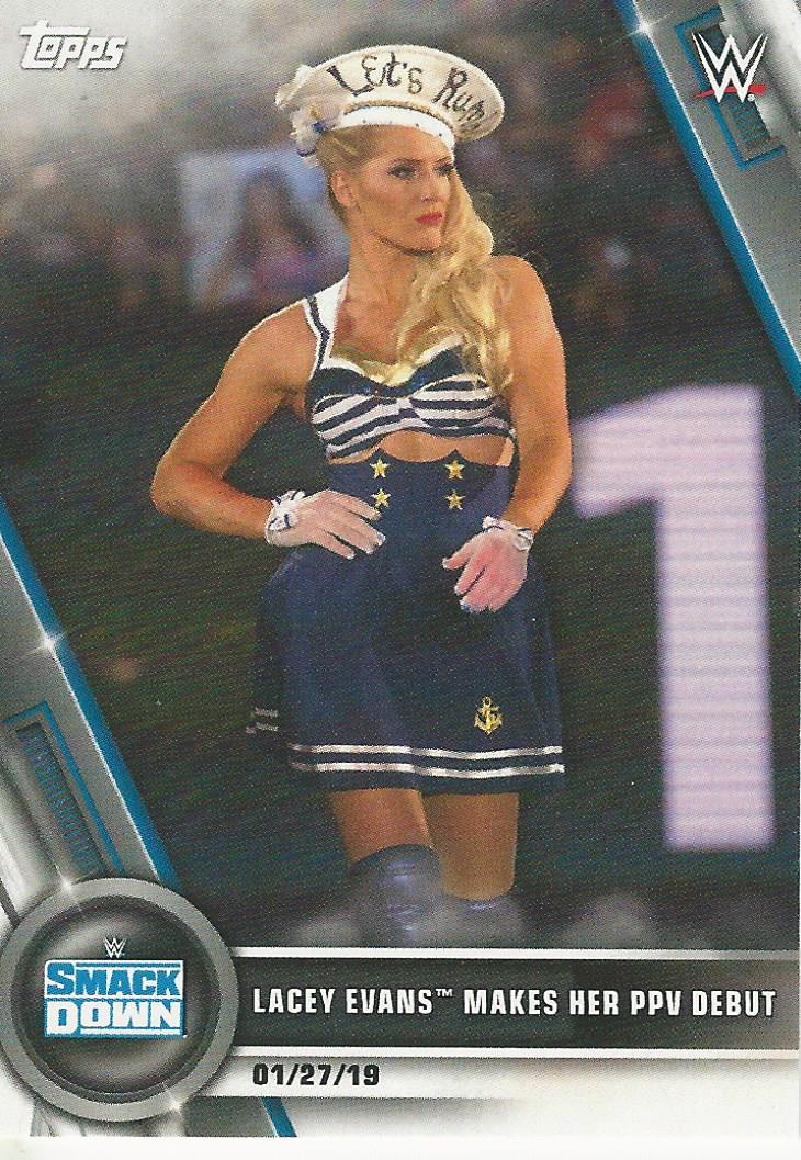 WWE Topps Women Division 2020 Trading Cards Lacey Evans No.9