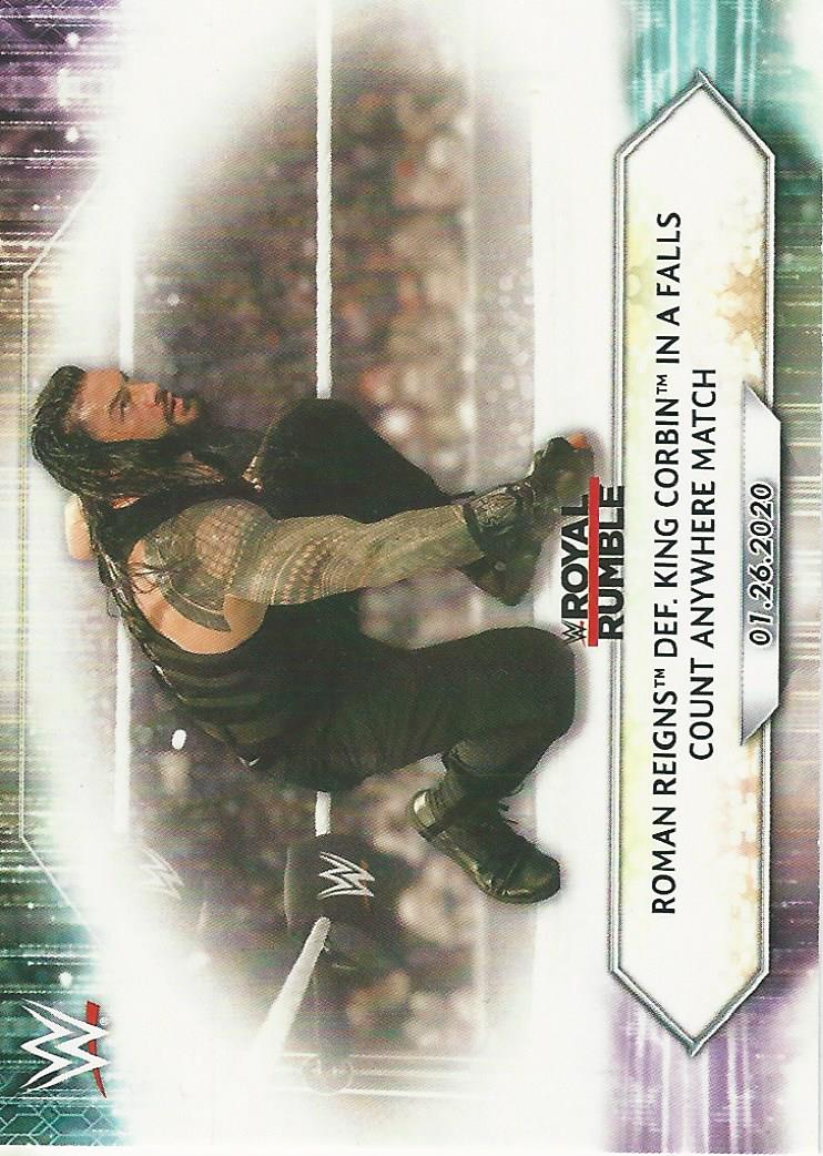 WWE Topps 2021 Trading Cards Roman Reigns No.9