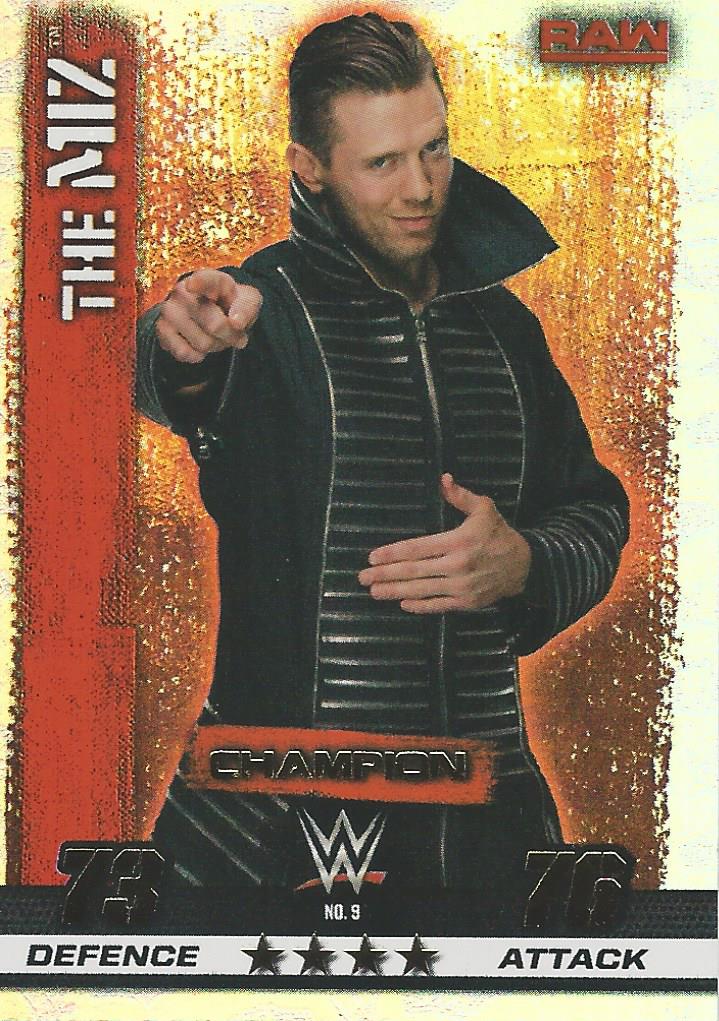 WWE Topps Slam Attax 10th Edition Trading Card 2017 Champion The Miz No.9