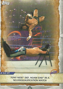 WWE Topps Road to Wrestlemania 2020 Trading Cards Tony Nese No.9