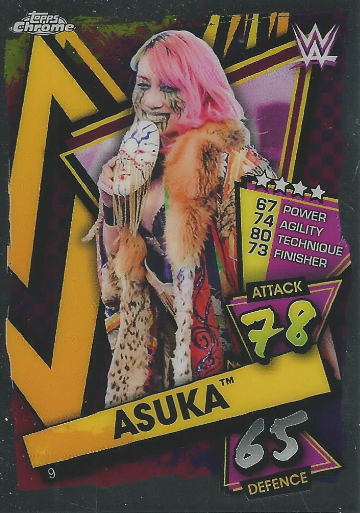 WWE Topps Slam Attax Chrome 2021 Trading Cards Asuka No.9