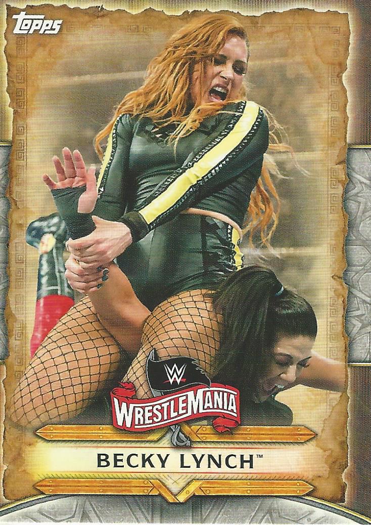 WWE Topps Road to Wrestlemania 2020 Trading Card Becky Lynch WM-9