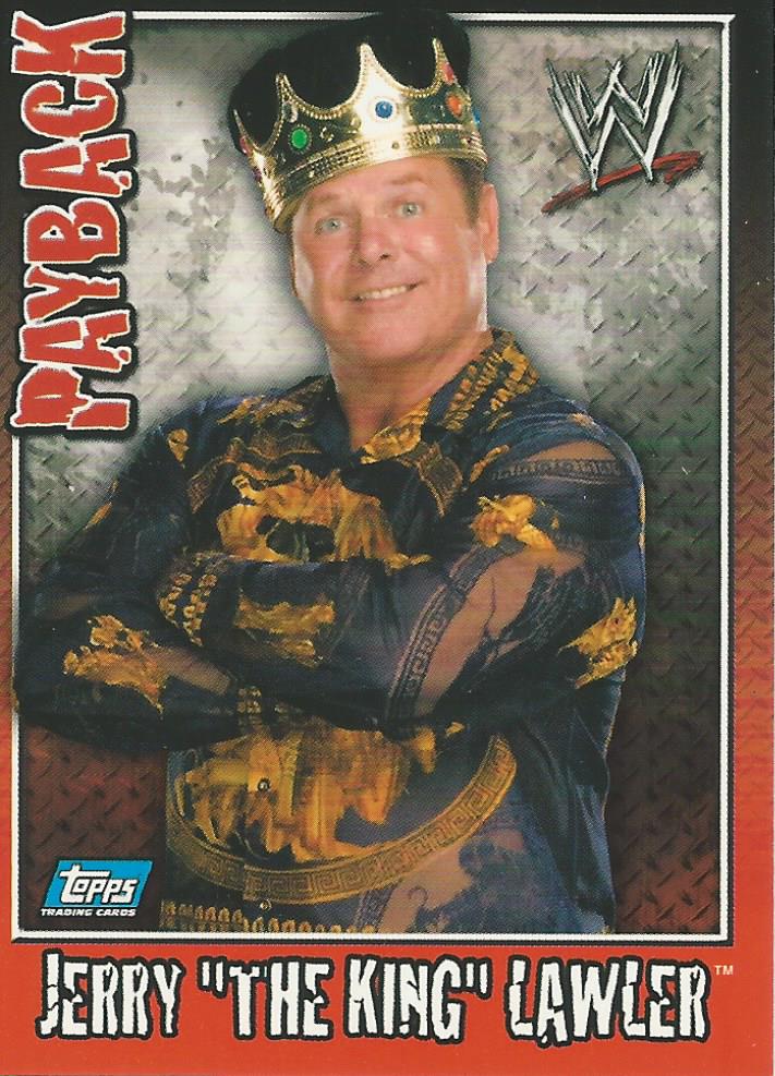 WWE Topps Payback 2006 Trading Card Jerry Lawler No.9