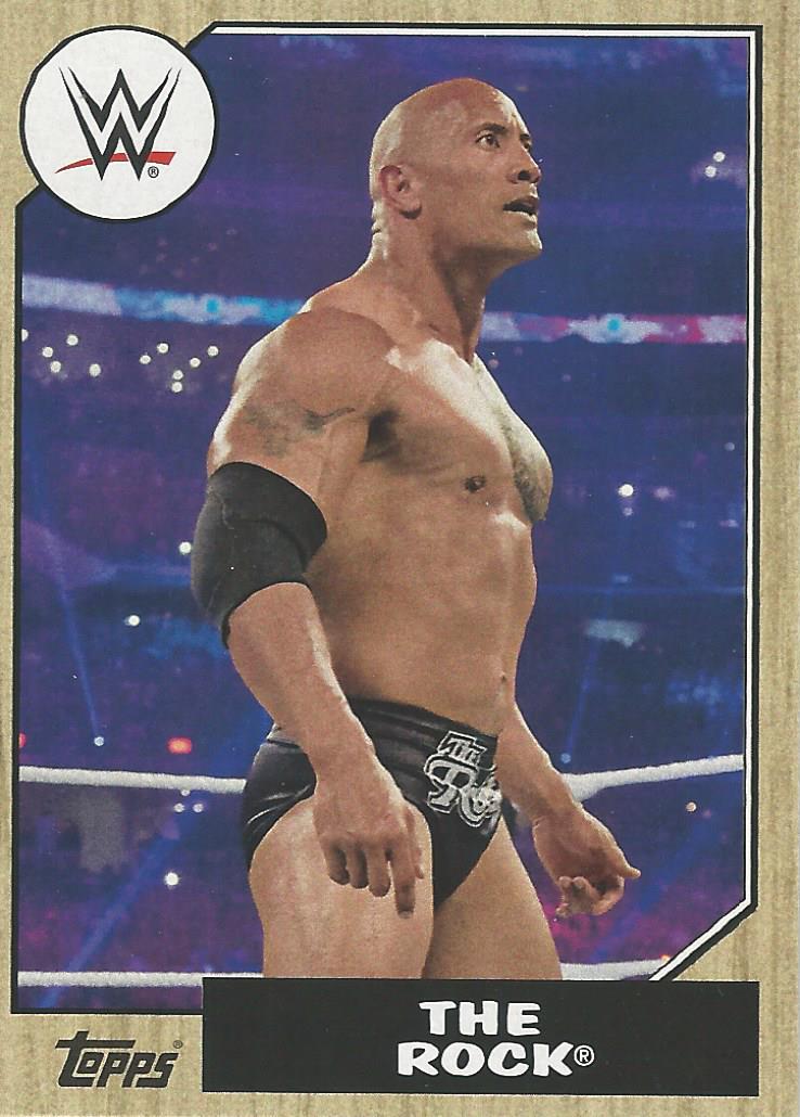WWE Topps Heritage 2017 Trading Cards The Rock No.9